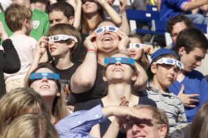Some of the 5000+ spectators at the Transit of Venus at Varsity Stadium event on June 5th 2012.